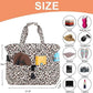 Water Resistant Beach Tote Pool Bags Women Ladies Large Gym Tote Carry On Bag With Wet Compartment for Weekender Travel