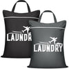 2 Pcs Large Travel Laundry Bags - Washable Waterproof Wet Dry Bags for Dirty Clothes, Swimsuits, Gym Clothes, Laundry, Swimming Pool, Yoga, College Dorm (Black+Grey)