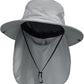 NPJY Sun Fishing Hats with Neck Flap for Men Women UV Sun Protection Bucket Hat
