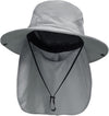 NPJY Sun Fishing Hats with Neck Flap for Men Women UV Sun Protection Bucket Hat