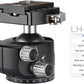 Leofoto Professional Camera Tripod, 63.4" Compact Carbon Fiber Tripod for DSLR Video Camcorder, 3 Leg Sections, 360° Ball Head, Max Load 20KG/44Lb (LS-323CX+LH-40LR)