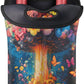 Neoprene Wine Tote, Bottle Carrier Gag Insulating Neoprene Thicker, Insulated Wine Bag for Travel Holds Two Bottles, Bottle Carrier Bags Protect the Bottles, Mushroom Flower
