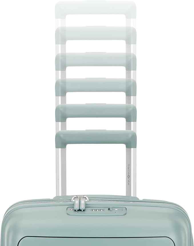 Samsonite Elevation Plus - Carry-On Hardside Luggage with QuickEntry™ Front Compartment - Scratch Resistant Polypropylene Shell, AirTag Holder, TSA Lock, Airline Approved- Cypress Green