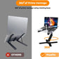 Laptop Stand with 360 Rotating Base, Computer Notebook Laptop Riser Metal Holder for Desk Collaborative Work, Fully Foldable for Easy Storage, Fits All MacBook, Laptops up to 16 inches, Black