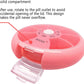 INVODA Weekly Pill Organizer 7 Compartment Rotating Pill Box for Daily Medication & Vitamins - Portable Travel Pill Case Fish Oil Supplements Vitamins Organizer (Pink+Green)