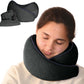 Memory Foam Travel Pillow | Provides Real Support to Head, Neck and Chin | Best Firm Airplane Pillow for Long Flights