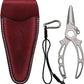 danco Premio Titanium Fishing Pliers, with Lanyard & Leather Sheath, Saltwater-Resistant Pliers for Offshore and Inshore Anglers, Multiple Sizes and Colors Available