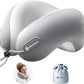 Neck Pillow Airplane, 100% Pure Memory Foam, Cooling Airplane Pillow, Travel Pillow, Travel Pillows for Airplanes, Plane, Flight Pillow, Gray