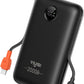 Portable Charger 20000mAh 30W Fast Charging, Power Bank with Built-in Cables & LED Display, USB C Battery Pack for iPhone 16/15/14/13, Samsung, iPad and Android Phones, Ideal for Travel -Black