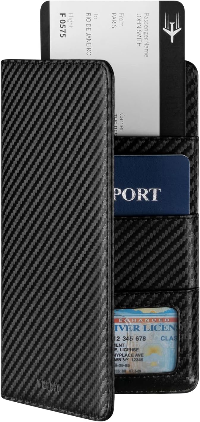 VULKIT Passport Holder Wallet RFID Blocking Travel Wallet for Men & Women - Roamly