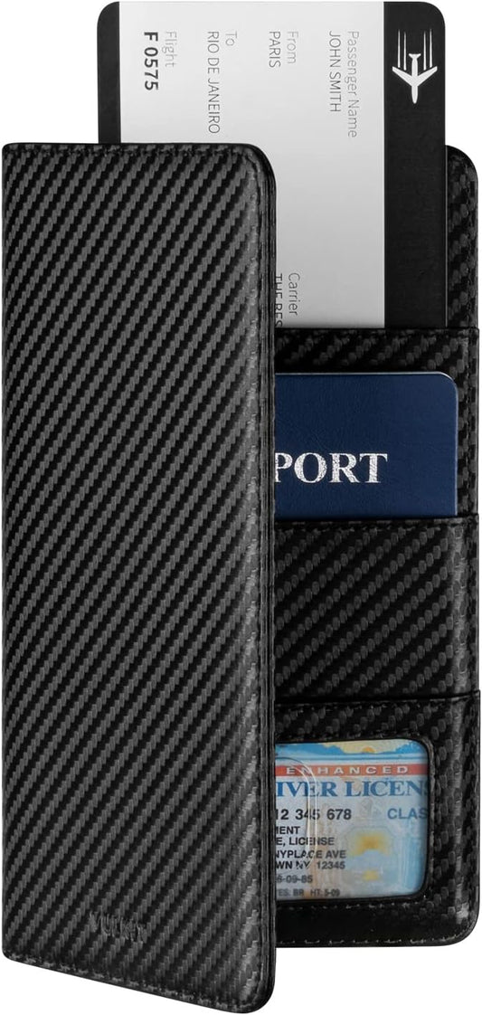 VULKIT Passport Holder Wallet RFID Blocking Travel Wallet for Men & Women - Roamly