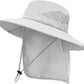 ZOORON Sun Hat for Men Women Fishing Hat with Neck Flap Wide Brim Bucket Hat UV Protection for Beach Camping Hiking