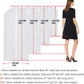 Garment Bags for Hanging Clothes 24''X48'' Suit Bags for Closet Storage (Pack of 6) Plastic Waterproof Suit Cover Bags with Zipper for Coats, Jackets, Shirts