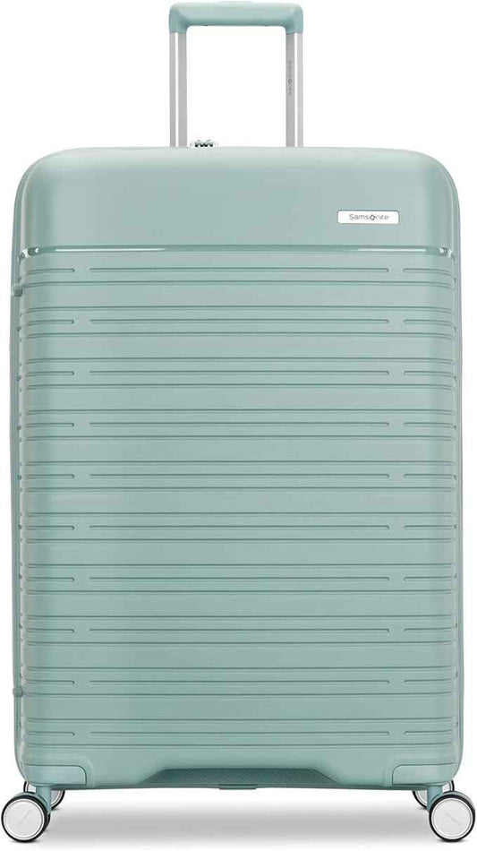 Samsonite Elevation Plus - Large Hardside Luggage - Scratch Resistant Polypropylene Shell, RightHeight™ Adjustable Handle, Integrated AirTag Holder, TSA Lock, WetPak™ Compartment - Cypress Green