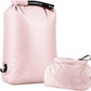 Travel Laundry Bag, Pump Free Vacuum Storage Bag Reusable Compression Dirty Clothes Travel Bag Waterproof Wet Dry Bags Large Capacity Space Saver Bags Camp Clothes Organizer (1 Pcs)(Pink, M)