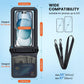 Floating Waterproof Phone Pouch - 2 Pack IPX8 Waterproof Phone Bag with Double Space, Waterproof Phone Case with Lanyard for iPhone 16 15 14 13 Pro Max Galaxy S24+ S23, Beach Cruise Ship Essentials