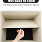 Large 17" 42 Quarts Collapsible Stackable Storage Bins with Lids [3-Pack] Foldable Fabric Linen Storage Boxes Cube, Closet Organizer Baskets with Label for Home (16.7 x 12 x 12", Black & White)