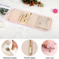 Voova Travel Jewelry Holder Organizer Case, Small Jewelry Storage Bag for Women Girls, Foldable Traveling Jewellery Pouch Roll for Necklaces Rings Earrings Bracelets, Mini, Light Pink