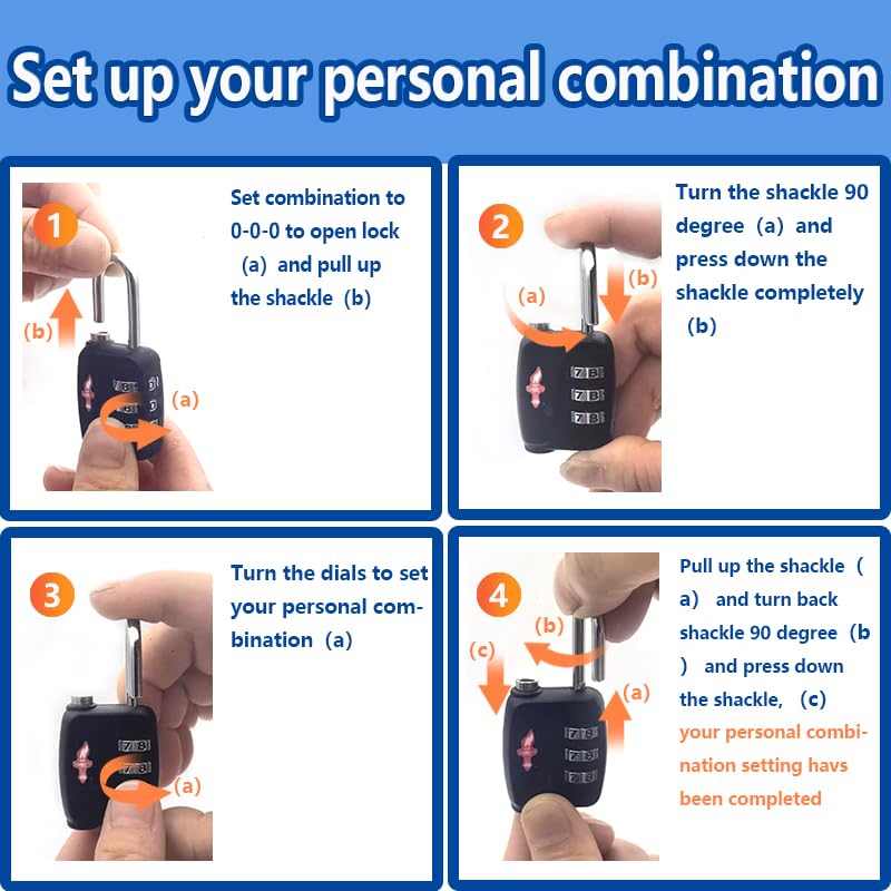 Safe Skies 3 Digit TSA Lock 2 (2 Count)
