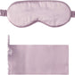 Silk Sleep Mask Light Blocking Luxury 100% Mulberry 19mm Silk Eye Mask Eye Cover Blindfold Ultra Soft Light & Comfy Anti Aging Skin Care with Travel Bag Gift Package