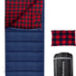 0 Degree Sleeping Bag Cotton Flannel Winter Cold Weather for Adults XXL Sleeping Bag 4 Season Big and Tall with Pillow Compression Sack