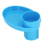 Snack Tray for Kids Car Seat with Secure and Sturdy Design, Versatile Usage, Compact and Portable Design, Easily Attachable, Cup Holder (Blue)