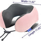 napfun Neck Pillow for Traveling, Upgraded Travel Neck Pillow for Airplane 100% Pure Memory Foam Travel Pillow for Flight Headrest Sleep, Portable Plane Accessories, Pink