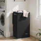 SOLEDI Laundry Hamper Black with Lid and Removable Bag - 100L Large and Tall Laundry Basket Collapsible with Handle for Clothing and Toys Storage - Dirty Clothes Hamper for Bedroom, bathroom, dorm