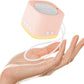 Portable White Noise Machine,Mini Sound Machine for Travel with Breathing Night Light,16 Soothing Sounds,Timer,Rechargeable Brown Noise Machines for Sleeping Adults Gift,Office Privacy,Home (Orange)