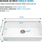 30 White Granite Composite Kitchen Sink - Donsdey 30 Inch White Kitchen Sink Undermount Ledge Workstation Granite Quartz Composite Under Counter Single Bowl Sink Basin