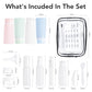 Valourgo 15 Pack Travel Bottles Set, TSA Approved Leak Proof Silicone Travel Containers Jar for Toiletries, Lotion Body Wash, Travel Essentials