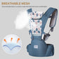Baby Carrier 6-in-1 Newborn to Toddler, Baby Carrier with Hip Seat Lumbar Support 7-41 lbs, Baby Soft Carrier for All Seasons & Positions, Adjustable Size for Shopping Hiking Travelling