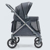 Familidoo Q1 Multi-Use Kids Wagon Stroller – Foldable, Lightweight & All-Terrain for Kids & Pets – 5-Point Safety Harness, Rain Cover & Compact Travel Design – Supports Up to 132 lbs (Charcoal Gray)