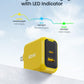 USB C Charger, AOHI 67W GaN+ PD Fast Charger Block for MacBook Pro/Air,iPad Pro,Galaxy S22/S21, iPhone 15 Pro Max/14 Plus/13/12 (Amber)