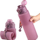 TakeToday Collapsible Water Bottles 32oz, Foldable Travel Water Bottle, BPA Free, Silicone Water Bottle Leakproof for Hiking, International Travel, Outdoors