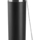 koodee 20 oz Stainless Steel Skinny Tumbler Double Wall Insulated Slim Water Tumbler Cup with Lids, Straws and Straw Brushes (Black)