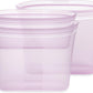 Zip Top Reusable Food Storage Bags | 3 Bag Set [Lavender] - 2 Sandwich, 1 Snack | Silicone Meal Prep Container | Microwave, Dishwasher and Freezer Safe | Made in the USA