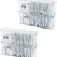 Yesesion 4 Pack Clear Cable Storage Box for Desk Drawer, Plastic Cord Organizer with Lid for Wire Ties, Electronics Accessories, Phone Charger, Art Crafts, Pencils, Marker Pen, Crayons Holder