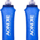 TRIWONDER TPU Soft Folding Water Bottles BPA-Free Collapsible Flask for Hydration Pack - Ideal for Running Hiking Cycling Climbing (500ml/16.9oz - Pack of 2)