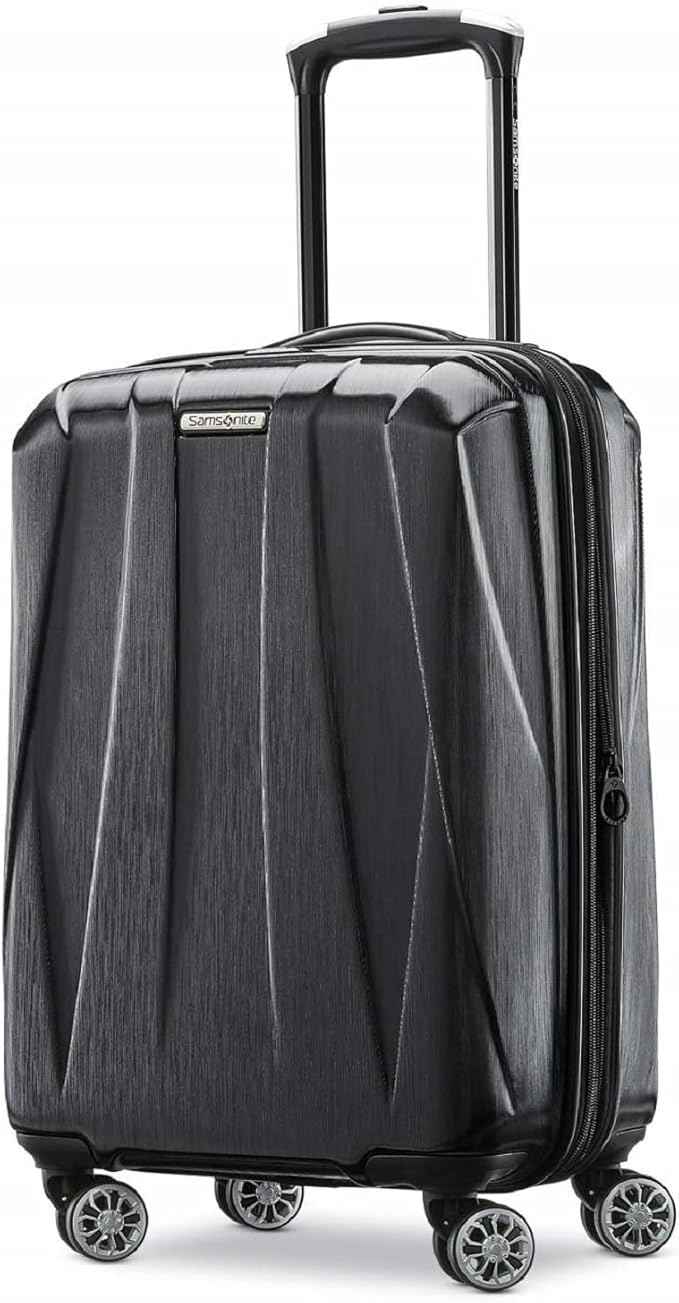 Samsonite Centric 2 Hardside Expandable Luggage with Spinner Wheels, Black, Carry-On 20-Inch