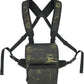 Tactical Binocular Harness Chest Pack, Bino Case Waterproof MOLLE Strap System, Rangefinder Pouch with Magnetic Closure, Camouflage