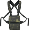 Tactical Binocular Harness Chest Pack, Bino Case Waterproof MOLLE Strap System, Rangefinder Pouch with Magnetic Closure, Camouflage