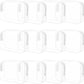 12 Pieces Clear Makeup Bags Bulk, PVC Waterproof Cosmetic Bag with Zipper, TSA Approved Toiletry Bag for Travel, Transparent Pouches Organizer Storage for Men and Women (White, Medium)