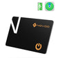 NOVOO Air Locator Tag (iOS Only) Wallet Tracker Card with Apple Find My, Smart Card Bluetooth Tracker, 6 Years Battery, IP68 Waterproof, 1.6mm Keys Finder and Item Locator for Keys, Bags, Passport