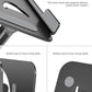 Laptop Stand Adjustable Laptop Holder for Desk, Foldable Laptop Riser Portable Computer Stand Compatible with MacBook, Lenovo, HP and All Laptops up to 15.6 inches Black