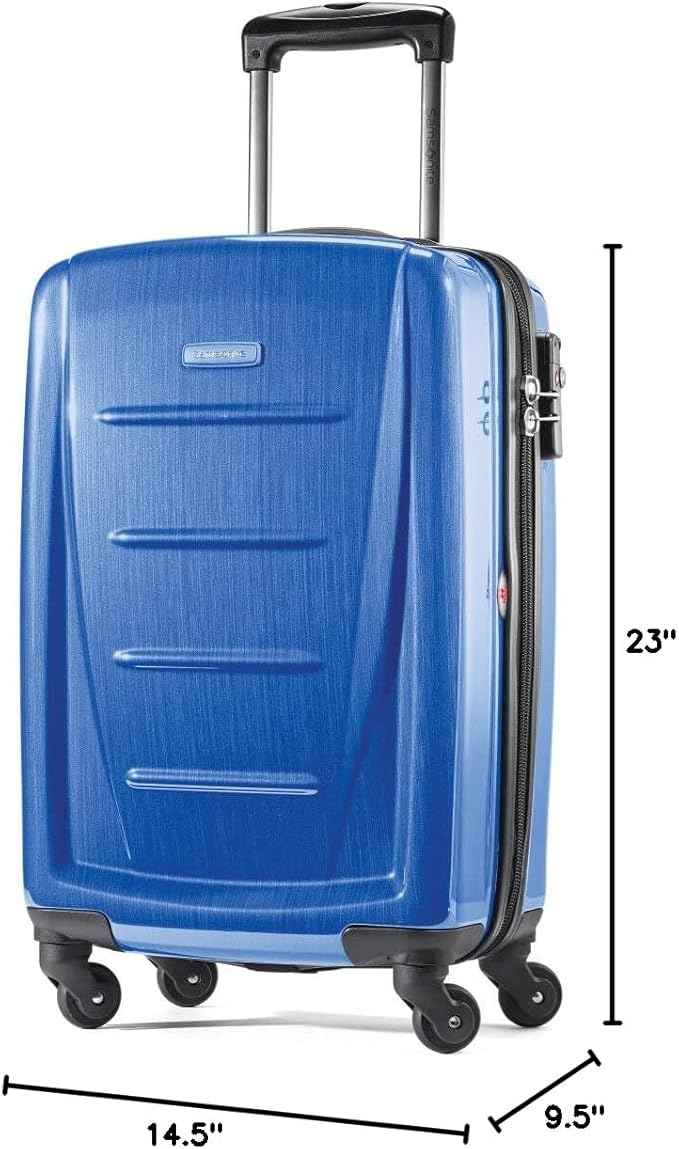 Samsonite Winfield 2 Hardside Luggage with Spinner Wheels, Carry-On 20-Inch, Nordic Blue