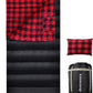 0 Degree Sleeping Bag Cotton Flannel Winter Cold Weather for Adults XXL Sleeping Bag 4 Season Big and Tall with Pillow Compression Sack
