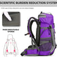 King'sGuard 60L Hiking Backpack Lightweight Camping Backpack with Rain Cover Large Waterproof Packable Outdoor Trekking Travel Backpack for Men Women (Purple) - Roamly