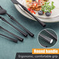 20 Piece Matte Black Silverware Set for 4 (4 Count)