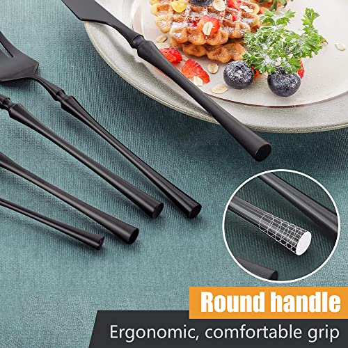 20 Piece Matte Black Silverware Set for 4 (4 Count)